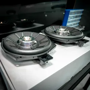 A new BMW sound system in all models from 2020 up, whether it is the basic version or the S0676 HiFi, it is no longer upgradeable with the conventional Plug ‘n Play solution MATCH UP 7BMW. That is because the new models are made a certain way which is commonly called as the RAM setup, (Radio-Amplifier Module). It means the OEM Amplifier is no longer removable as the head unit will not function without it.  New Setup:  MATCH UP 7DSP – PnP DSP amplifier STEG BM45C – Direct fit speakers in the front STEG BM8 –