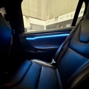 Tesla Model X Upgrade: Ambient Lighting & BlackVue Dashcam Installation