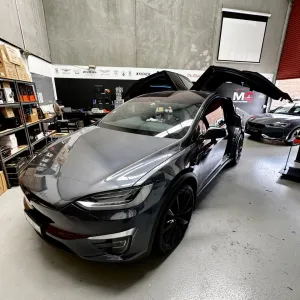 Tesla Model X Upgrade: Ambient Lighting & BlackVue Dashcam Installation
